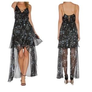 The Jetset Diaries Tama Floral Whimsigoth Maxi Dress